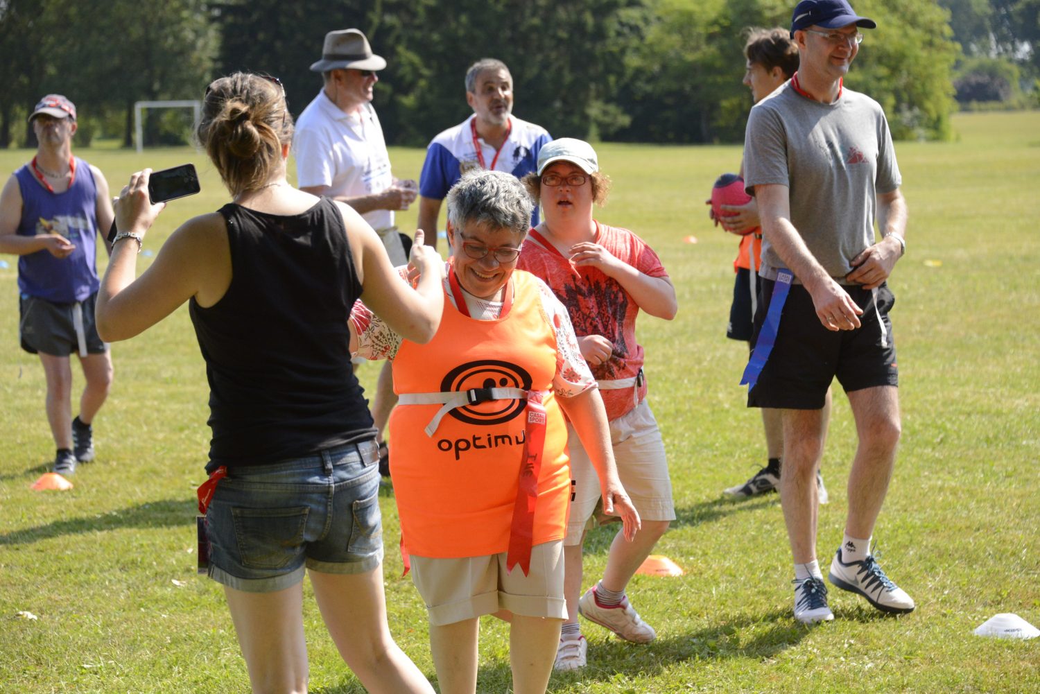 Jeu au flag Jeux Nationaux Mâcon 2015 Special Olympics France