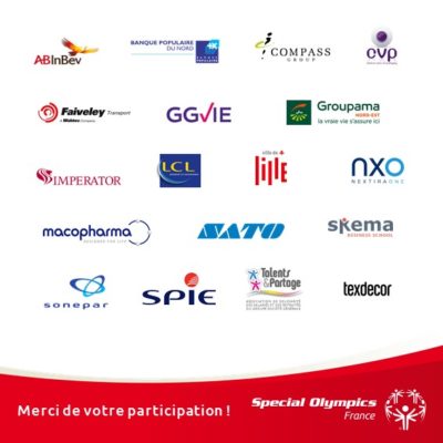 Pavés logos entreprises participantes Lille 2019